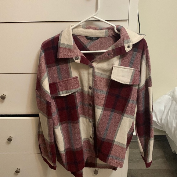 FALL PLAID shacket - Picture 1 of 3